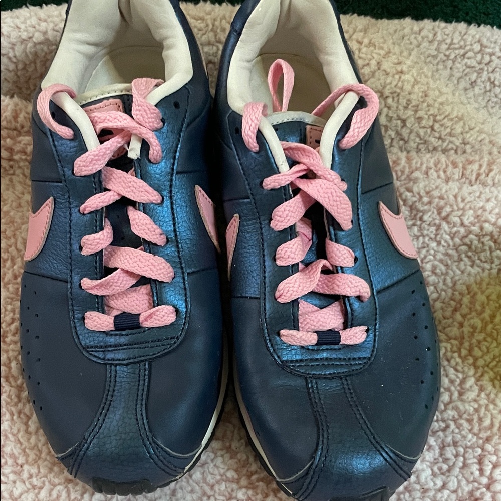 Woman’s Navy and Pink Shox